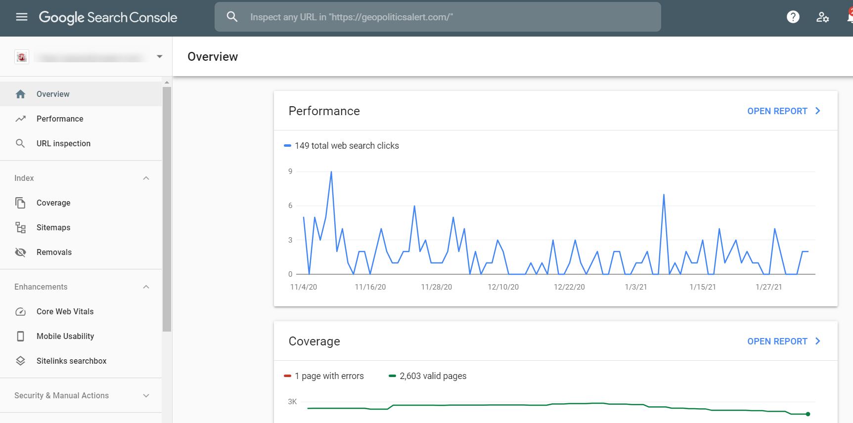 google search console