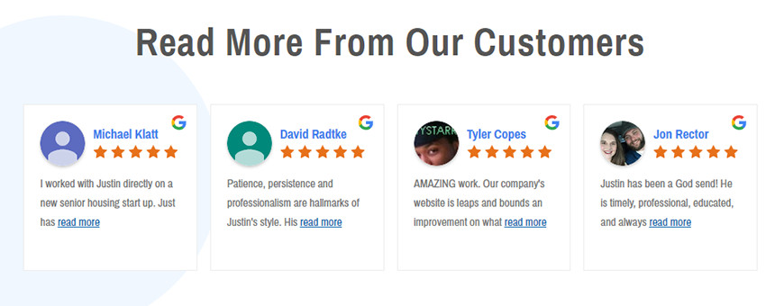 reviews for social proof