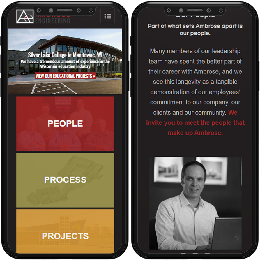 ambrose engineering mobile site