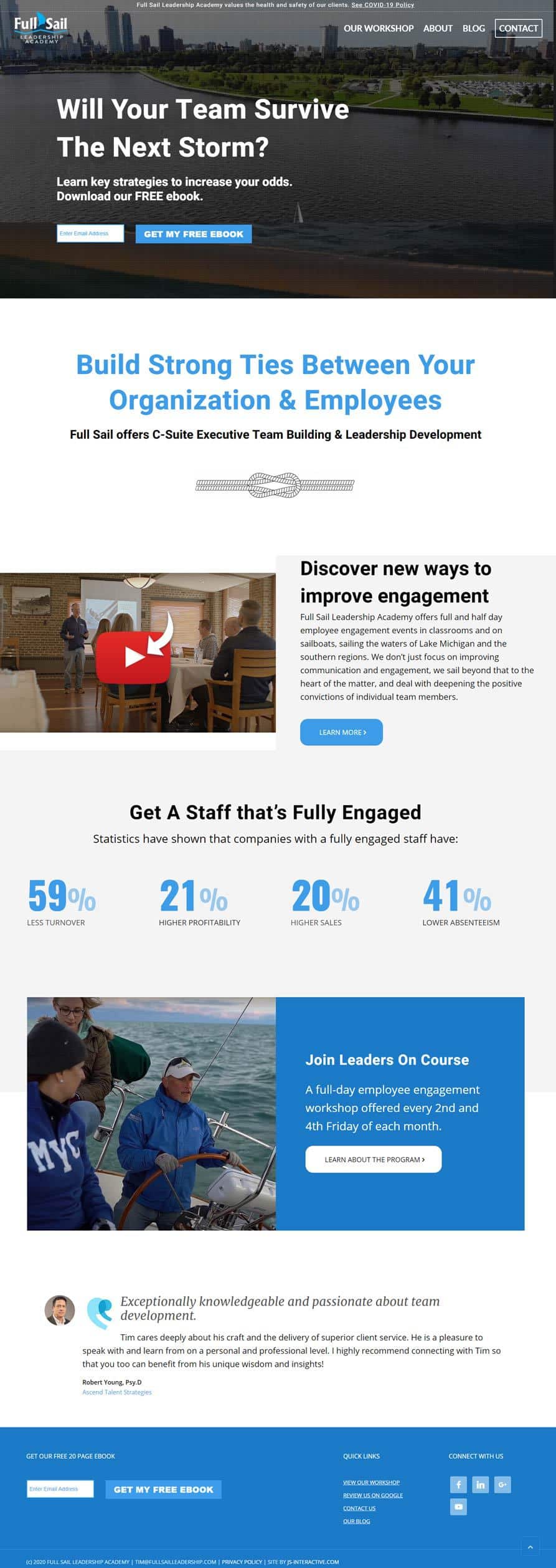full sail desktop website design