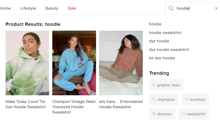 search automation urban outfitters