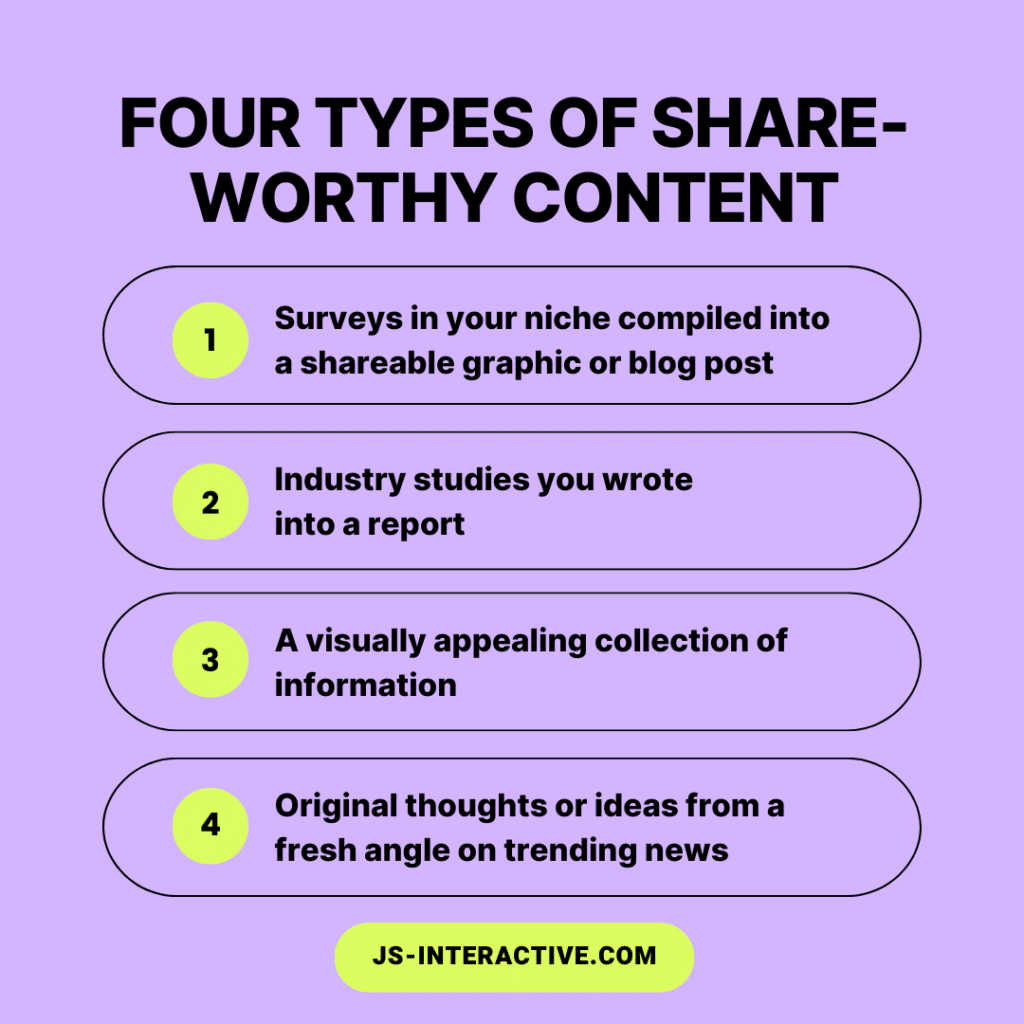 four types of share worthy content