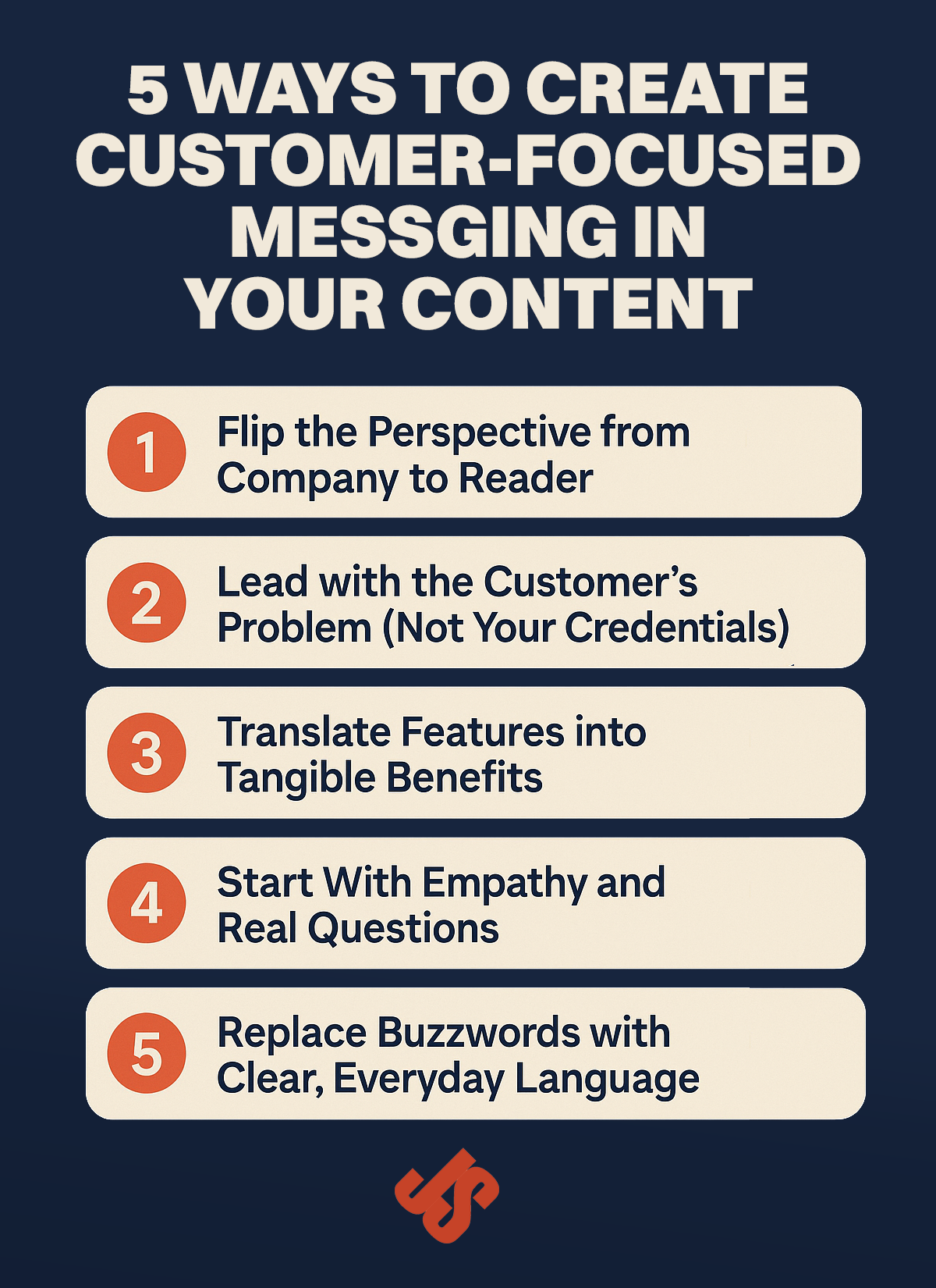 customer-focused brand messaging