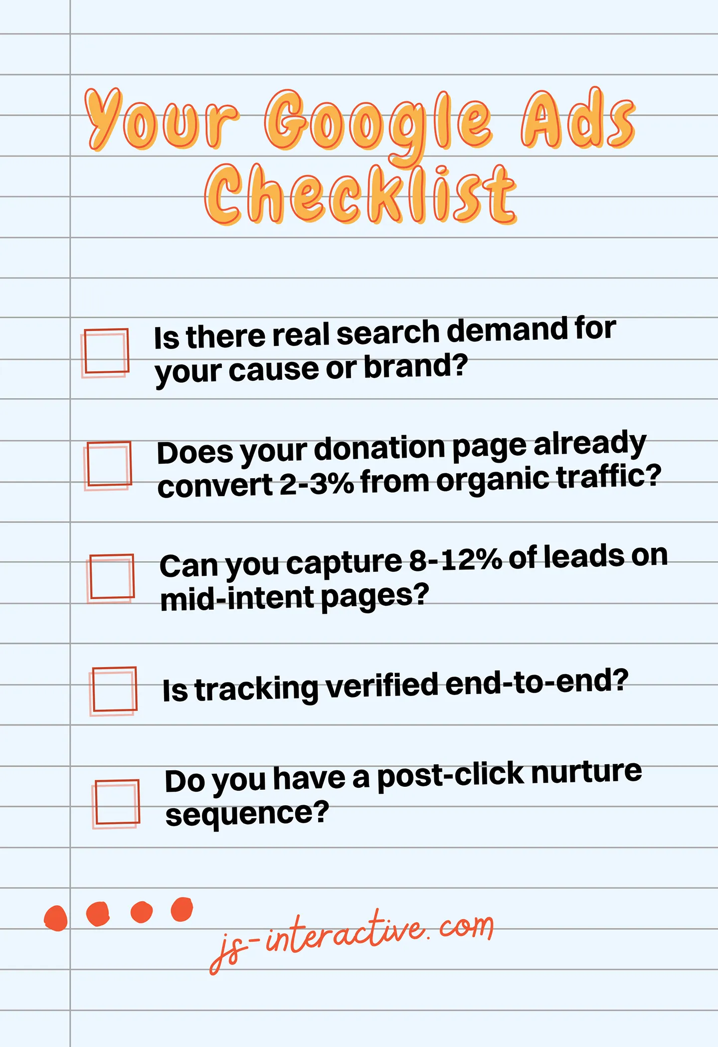 google ad grants checklist