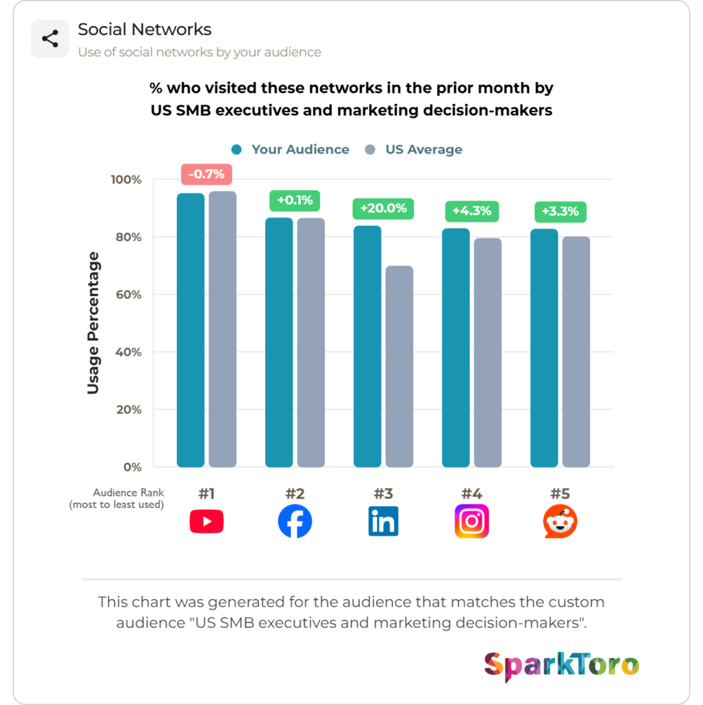 social networks us smb executives and marketing decision makers